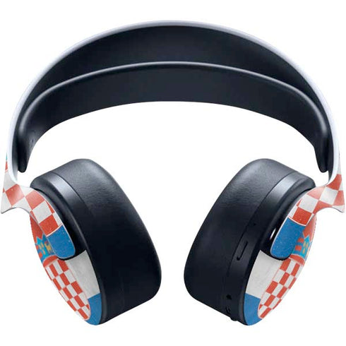 Croatia Flag Distressed PULSE 3D Wireless Headset for PS5 Skin